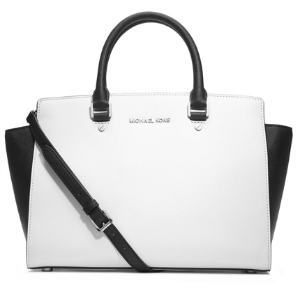 michael kors black white bag