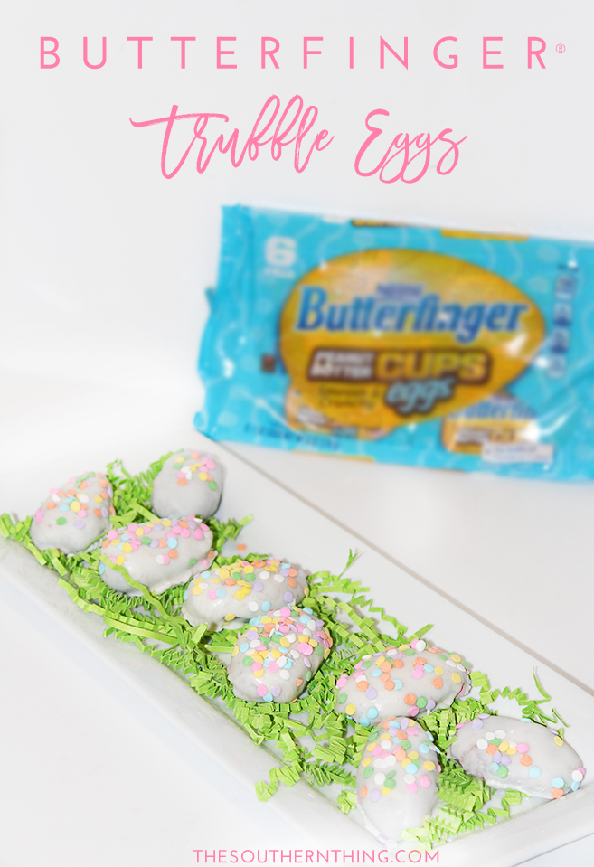 Butterfinger Truffle Eggs Recipe • The Southern Thing