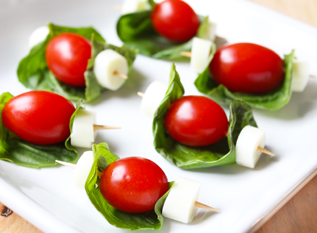 Caprese Salad Skewers • Weight Watchers Light Snack Recipes