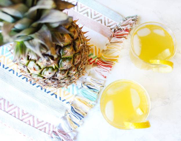 Skinny Coconut Pineapple Sparkling Cocktail Recipe Guilt Free Cocktail