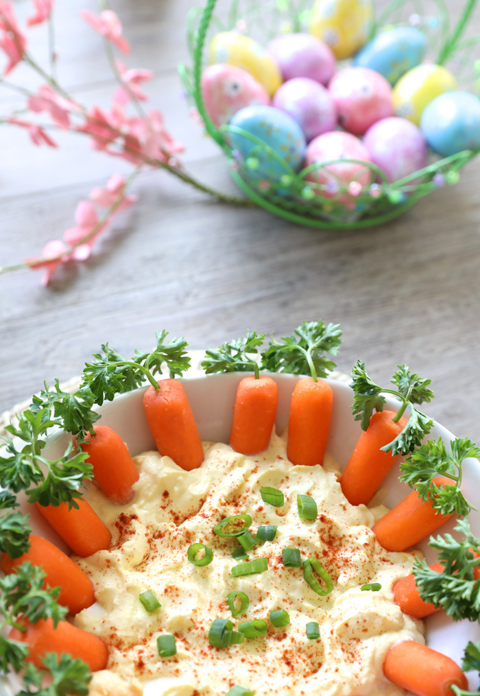 Deviled Egg Dip Recipe & Easter Table Decor Ideas The Southern Thing