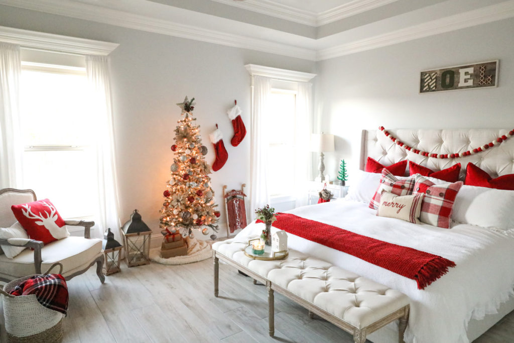 Christmas Decor In A Bedroom