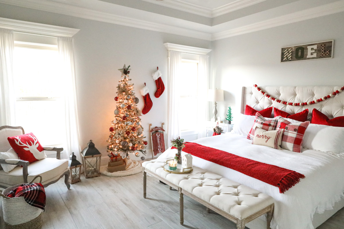 Cozy Master Bedroom Christmas Decor Tour The Southern Thing