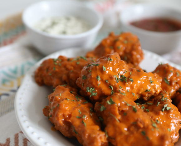 Sweet & Spicy Honey Garlic Hot Wings - The Southern Thing